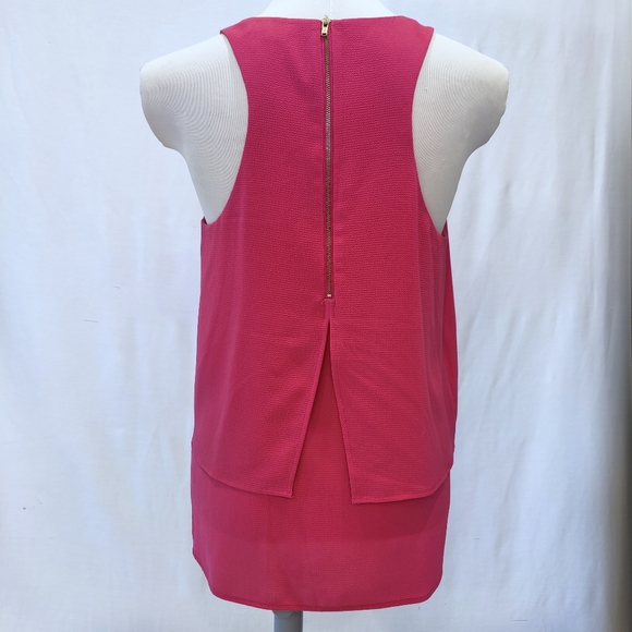 cooper & ella Pink Layered Racerback Blouse - Picture 4 of 8